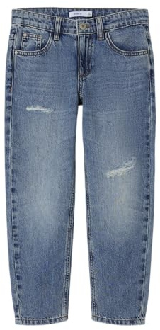 Name IT Jungen Nkmsilas Tapered 7998-be Noos Jeanshose, Dark Blue Denim, 146 EU