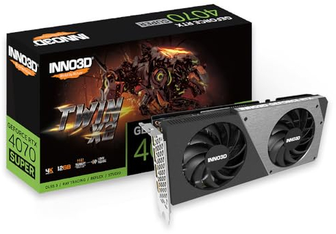 Inno3D GeForce RTX 4070 SUPER Twin X2-12GB GDDR6X, 1x HDMI, 3X DP