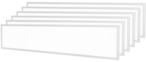 Ledvion - 6x LED Panel, 120x30, 36W, 4000K, 4000 Lumen, Einbau Deckenleuchte, Inkl. LED Treiber mit Schnellanschluss