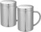 Edelstahl Thermobecher mit Deckel,2 Stück 400ml Doppelwandige Edelstahl Kaffeetasse mit Griff Becher Kaffeebecher Tassen Set für Camping & Outdoor (400ml)
