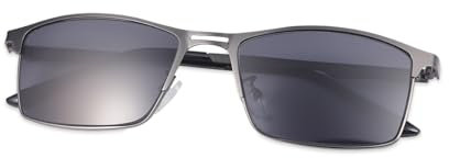 LJIMI Polarisierte Kurzsichtige Distanz Sonnenbrille UV400 Schutz Outdoor Sonnenbrille Computer Anti Blaulicht Blendung Fernbrille Negative Power Klassisch Myopie Brille für Männer und Frauen -3.00