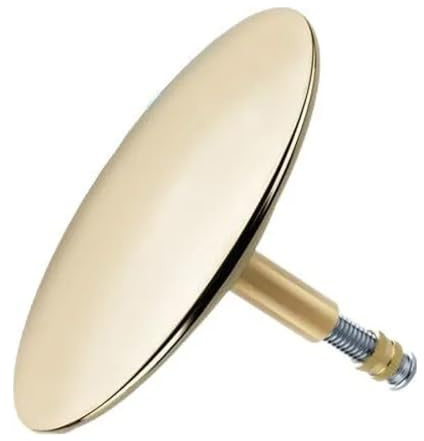 Bouchon de baignoire dôme en laiton doré – Design élégant et durable avec finition dorée, s'adapte à différentes tailles de baignoire, construction en laiton haute performance, accessoire de bain