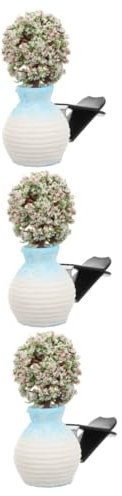 Gatuida 3pièces Vase Décoratif Clip Ventilation Pour Voiture Accessoire Intérieur Automobile Élégant Et Installation Facile Design Adorable Parfait Pour Personnaliser Style