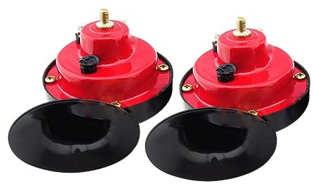 SOLUSTRE 12v Auto Horn Snail Horn Lautes Wasserdichtes Fahrzeughorn Für LKW Auto Und Einfache Installation Langlebiges Material Passend Für Fahrzeuge