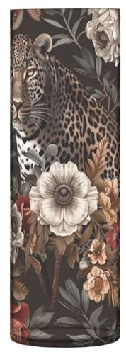 Vase à fleurs rose vintage léopard incassable vase décoratif en plastique pour la maison