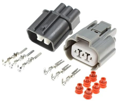 1-20Kit 3 broches mâle femelle série B connecteur de prise de moteur étanche 6189-0130 6181-0071 for le réglage des phares(Male female set,10Sets)