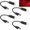 AOUZOVLI 4 Stück Sternenhimmel Auto,Auto Dach Stern Nachtlicht Sternenhimmel Projektor Auto Tragbare Usb Auto Dach LED Lichter Plug and Play Geeignet für Autos Heimpartys (Rot)