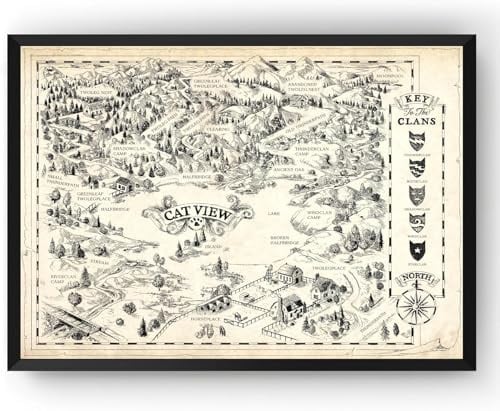 Affisch av en Warrior Cats klan, Warrior Cats, The Warrior Clan, utan ram (v3) (A4 21 x 29,7 cm)