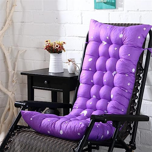 Sitzkissen Ersatzkissen für Sonnenliegen, Dickes Kissen für Gartenbänke, Sonnenliegen- und Schaukelstuhlkissen für den Innen- und Außenbereich, Gartenterrasse (170 x 48 cm, Stern e)