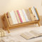 Niciksty Desktop Bookshelf Organizer, Wood Office Tabletop Book Storage Rack for Small Spaces, Tilting Bookcase for Office, Home CDs/Magazine/Cookbook/Books Display