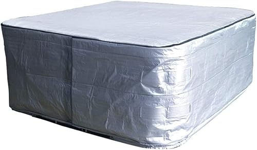 YUJHON Whirlpool-Abdeckung, Spa-Abdeckung, wasserdicht, 170 g, Polyethylen, Sonnenschutz, 215 cm x 215 cm x 90 cm, für den Außenbereich