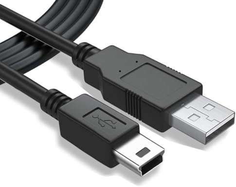 USB Datenkabel / Ladekabel für Texas Instruments TI-Nspire CX, TI-Nspire CX CAS, CX II-T, TI-Nspire TouchPad, Ti-Nspire CX/CAS TouchPad, Ti-84 Plus CE/C, Ti-89 Titan Graphic Calculator USB A Mini-B