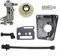Kit pompa olio per motosega, compatibile con modelli 4500/5800/45CC/52CC/58CC, struttura in ABS+metallo+nylon (10 x 12 x 3 cm), set di lubrificazione completo con coperchio pompa/ingranaggio a vite