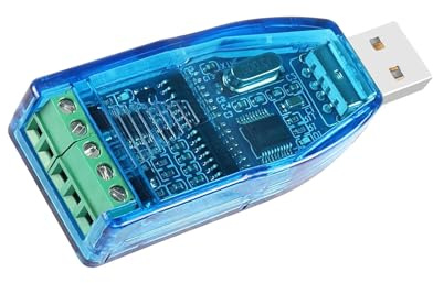 GERUI Adattatore convertitore da USB a RS485, convertitore industriale da USB a RS485, compatibile con Windows 10, 8, 7, XP, Vista, Linux e Mac OS