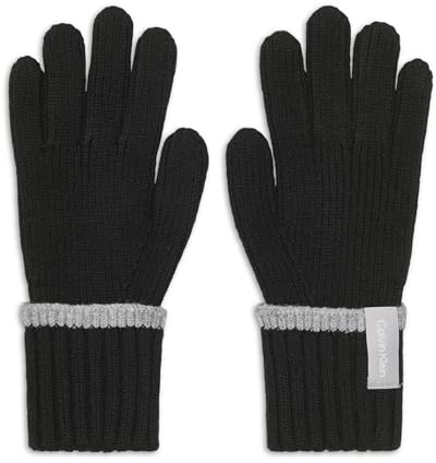 Calvin Klein Damen Tipped Ribbed Warm Gloves Handschuhe für kaltes Wetter (2er Pack)
