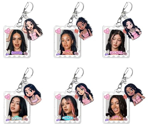 KATSEYE Schlüsselanhänger Accessoires Anhänger Idol KATSEYE Pinky Up Album Merch Konzert Fanartikel Pinky Up Schlüsselanhänger Auto Anhänger Geschenk für Fans