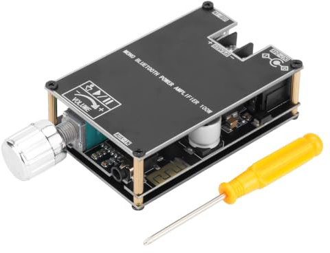 ZK-1001B Amplificateur Audio Mono Hi-Fi avec Bluetooth 5.1, Technologie TWS et Circuit Boost, 100W, Tension DC 7-24V Kit de Haut-parleurs DIY avec Entrées BT/USB/AUX