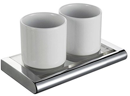 Haceka 415408 Viero, Doppelbecherhalter, Porzellan