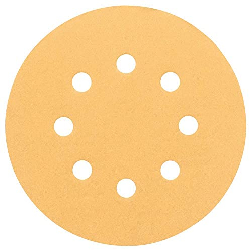 Bosch Professional Schleifblatt für Exzenterschleifer Holz und Farbe (50 Stück, Ø 125 mm, Körnung 120, C470), 2608607828