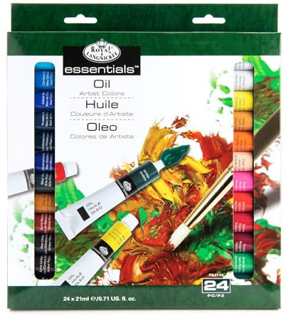 Royal & Langnickel OIL21-24 Assortiment de 24 Tubes de peinture à l'huile 24 x 21 ml