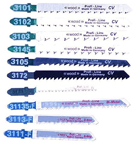 Connex COM300365 Universal Profi Coffret de 10 Lames de scie sauteuse