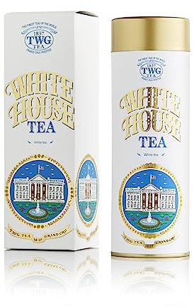TWG Tea | White House Tea | Loose Leaf Green Tea | Rose Petals | Haute Couture Tin, 50g | Gift Set