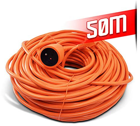 I-Watts I-RAJ3G15-50M Rallonge électrique 50 m Orange