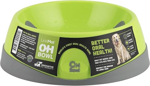 Industripet 10120 Small Green Oh Food Bowl for Dog