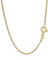 NKlaus 45cm Panzerkette 585 Gelbgold 14 Karat elegante Halskette filigrante Breite 1,2mm Collier 2,3g schwer 5816