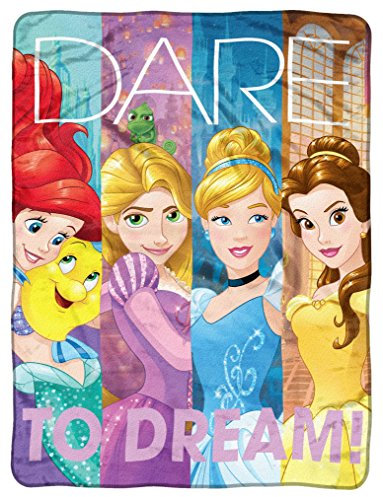 Northwest Disney Prinzessinnen „Dreamers“ Micro-Raschel-Überwurfdecke, Company, 116,8 x 152,4 cm