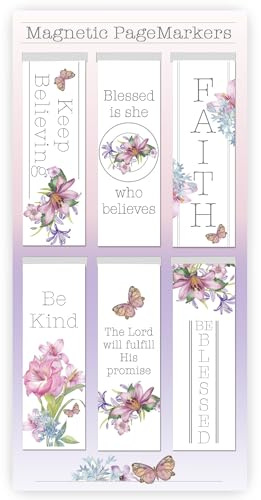 Christian Art Gifts Magnetic Scripture Bookmark Set for Women: Blessing