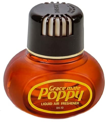 Original Poppy Duftspender Elegantes Flakon Für Auto & LKW Mit LED-Licht Lufterfrischer auf flüssiger Basis Raumerfrischer Raum-Duft für die Wohnung Raum-Parfum beseitig unangenehme Gerüche 12 Düfte