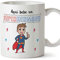 MUGFFINS Taza Hermano – Aquí Bebe un Super Hermano – Taza Desayuno/Idea Regalo Original/Cumpleaños de Hermanitos. Cerámica 350 mL