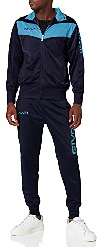 Givova TR018, Tuta Unisex – Adulto, Blu/Turchese, M