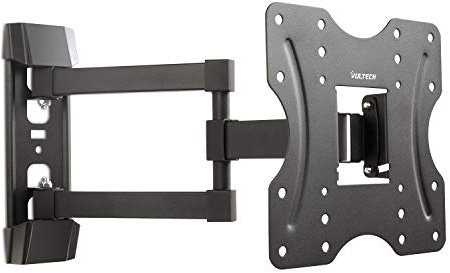 Vultech BTV-D2342LITE Supporto Staffa a Muro, Inclinabile +3° -10° per TV a Schermo Piatto LED LCD Plasma da 23’’ a 42’’, VESA 200x200, 200x100, 100x100, Supporto Inclinabile 3 Snodi Resistente 30 kg
