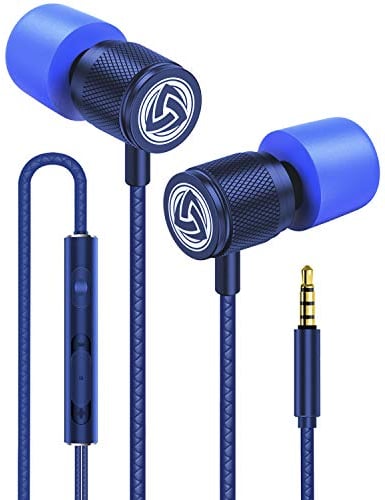 LUDOS ULTRA Auricolari In-Ear Cuffie, Cuffiette con Filo e Microfono, Garanzia 5 Anni, Massimo Comfort, Audio Cristallino, Bilanciamento Alti e Bassi, Nuovo Memory Foam, Cavo Resistente, Bassi