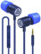 LUDOS Ultra Kopfhörer In Ear Ohrhörer mit Kabel und Mikrofon, Kristallklarer Klang, Ausgewogene Höhen und Tiefen, Neuer Memory Foam, Langlebiges Kabel, Bässe, Lautstärkeregelung, Earphones für Handy