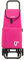 GARMOL Carro de la Compra Térmico Plegable 55 Litros | Bolsillo Térmico Interior de 11 Litros | Carro de la Compra 4 Ruedas Gran Capacidad | Carrito Compra Plegable Color Fucsia