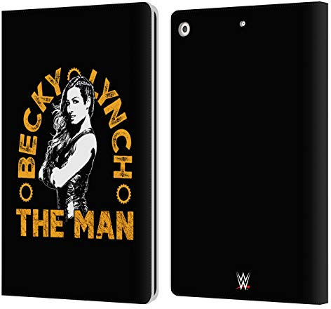 Head Case Designs Offizielle WWE Bild 2 Becky Lynch The Man Leder-Wallet-Hülle Kompatibel mit Apple iPad 10.2 2019/2020/2021