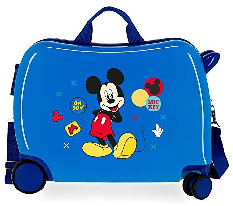 Disney Enjoy the Day Valigia per Bambini, 38 cm, Blu (Azzurro)