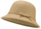 UltraKey Damen Filz Eimer Hut, verstellbare Vintage Bowler Wildleder Wollmütze mit Schleife Khaki