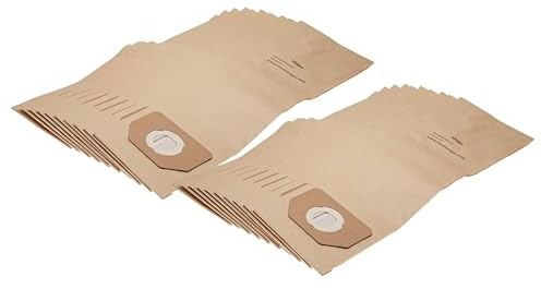 vhbw 20x Staubbeutel kompatibel mit Rowenta Allround NT-Modelle | BP 61 Enduro, Multikraft 29 L, RD 400 Staubsauger - 30cm x 17,5cm braun