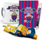 mundohuevo Super Regalo Personalizado y Divertido. Ser del Barcelona Mola un Huevo. Taza, libreta, boli y Trio de Calcetines