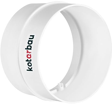 KOTARBAU® Raccordo per tubo di ventilazione condotto rotondo Ø 100 mm