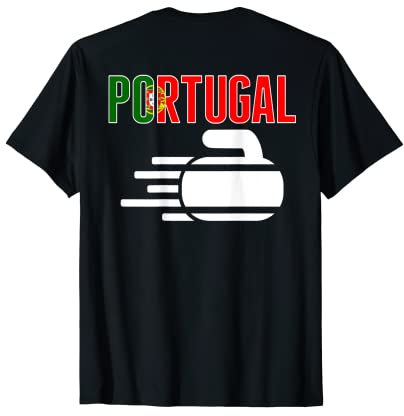 Portugal Curling Fans Trikot Portugal Curling Fans Wintersport T-Shirt