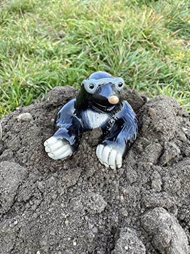 Ukrainisches Kunsthandwerk® Keramik Maulwurf Handarbeit aus der Ukraine. Originalgröße