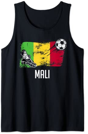 Mali Flag Jersey Malian Soccer Team Malian Tank Top