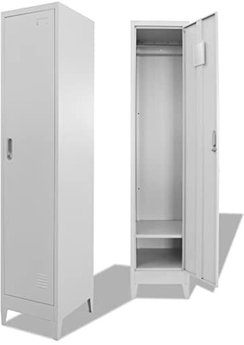 Schließfachschrank,Spind Metallschrank Umkleideschrank Metallspind Lagerschrank Mehrzweckschrank,für Umkleideräume,Büro,Schule,38 x 45 x 180 cm