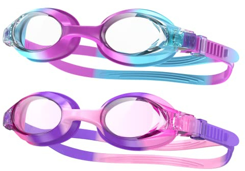 findway Kids Swim Goggles, Kids Swimming Goggles Anti-fog No Leaking Girls Boys for Age 3-12
