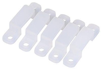 8 mm wasserdichter Silikon-Halterclip zur Befestigung von 3528, 5050, 1210 RGB, LED-Lichtstreifen-Montageklammern, LED-Lichtstreifen-Befestigungsclips (8 mm), Silikon-Befestigungsclips, 8/10/12 mm